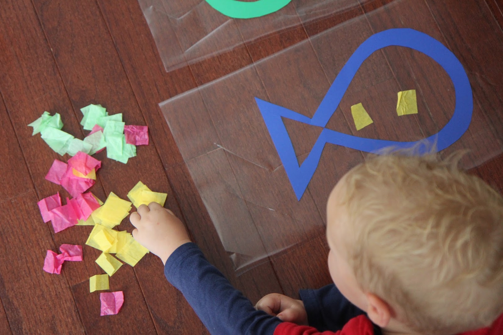 Toddler Approved!: Sticky Fish Craft for Toddlers