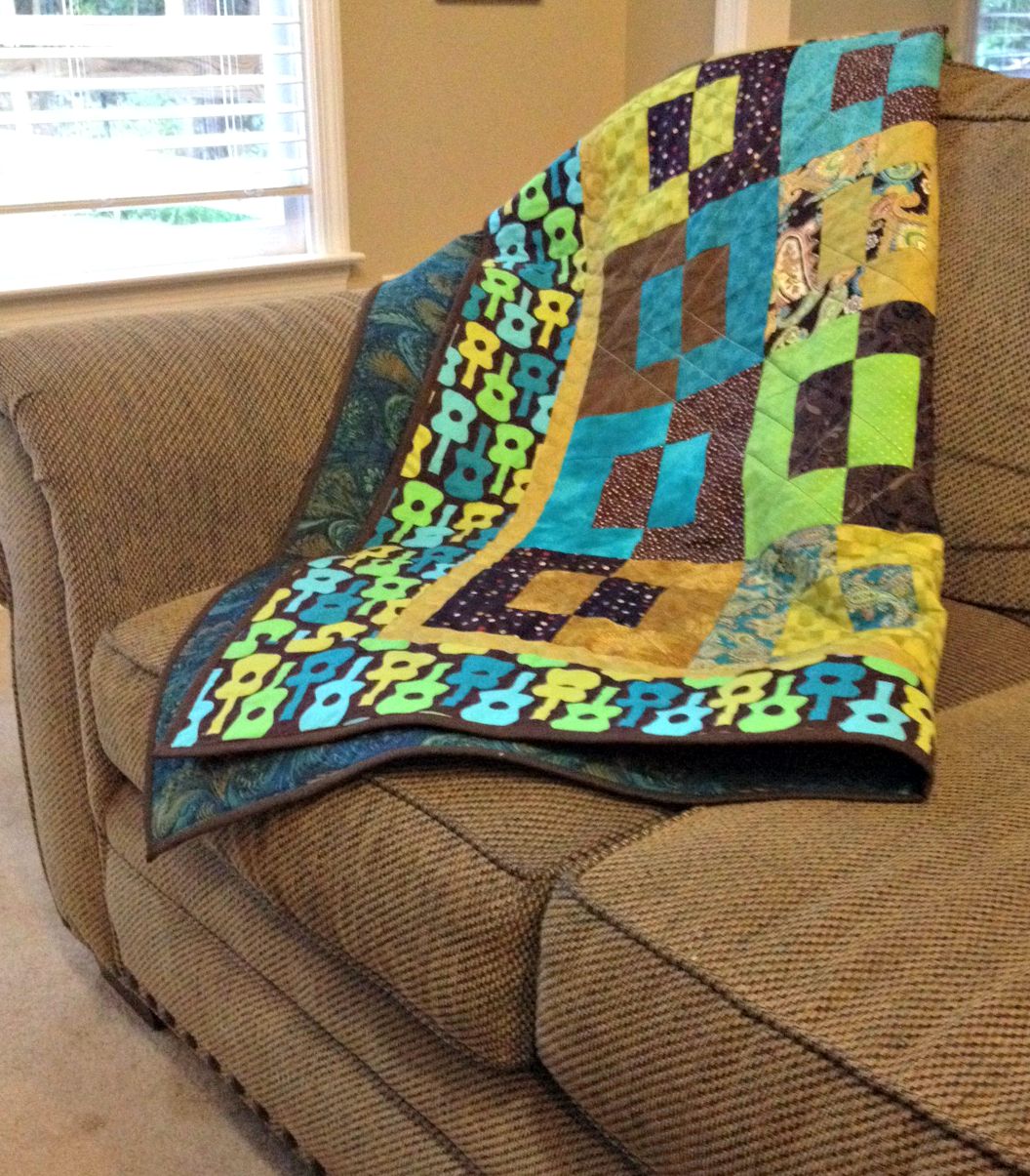 Studio Dragonfly Evan's Guitar A Finished Quilt