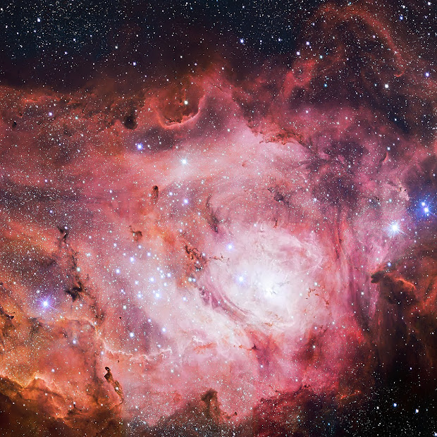 The Lagoon Nebula as seen by the VST