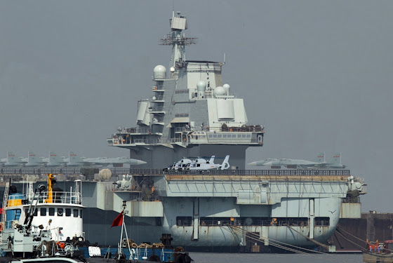 The new carrier would the first one that China built domestically, as the Liaoning is a Soviet-era carrier Beijing purchased from Ukraine Liaoning CV