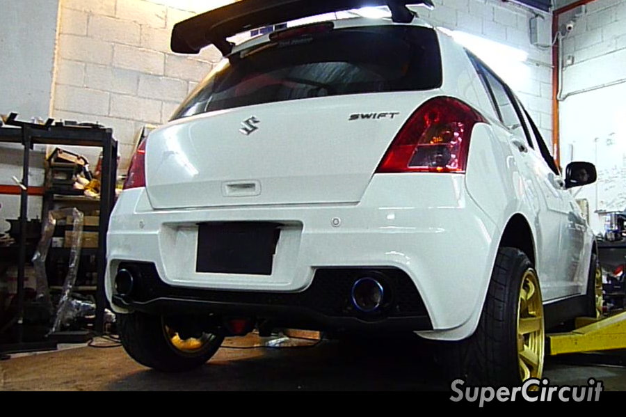 SUPERCIRCUIT Exhaust Pro Shop Twin Exhaust for Suzuki Swift 1.5 Hikari