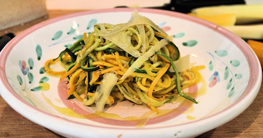 Riffin' in the Kitchen Sautéed Summer Squash Julienne with Garlic, Hot