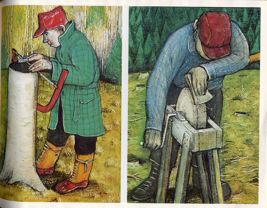 The Art of Children's Picture Books Lumberjack, William Kurelek
