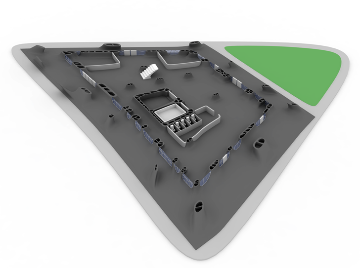 3D Printed Building Floor plan of 3D Printed Building