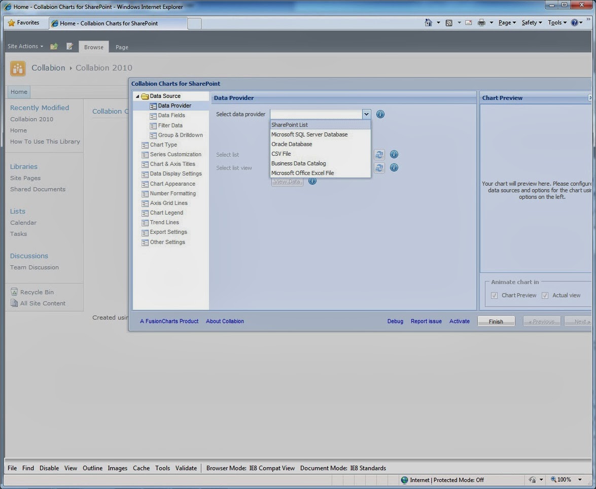 Collabion Charts For Sharepoint Tutorial