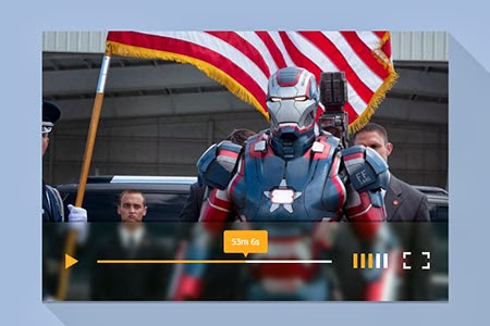 Flat video player Flat video player