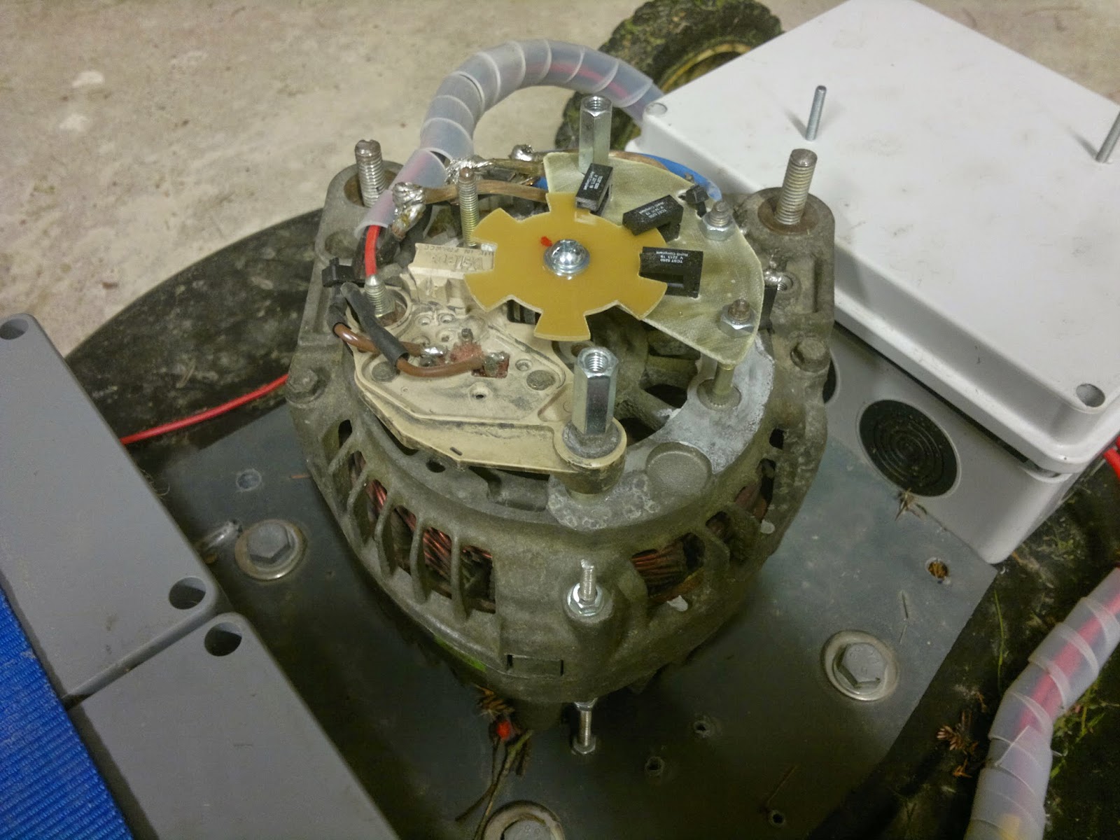 Alternator lawn mower rebuilt The electric machine