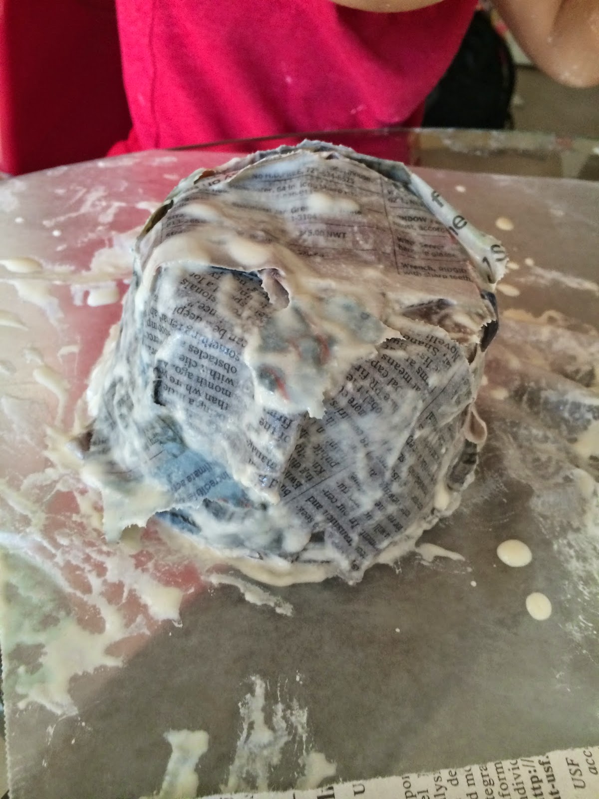 Two Much Fun Preschool Paper Mache