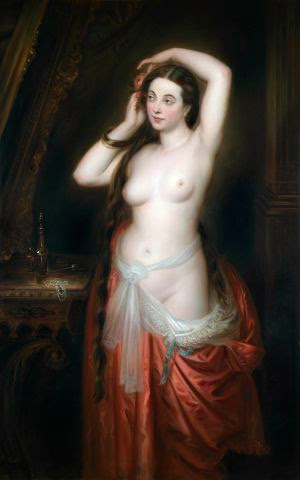 Rosine à sa toilette de Antoine Wiertz