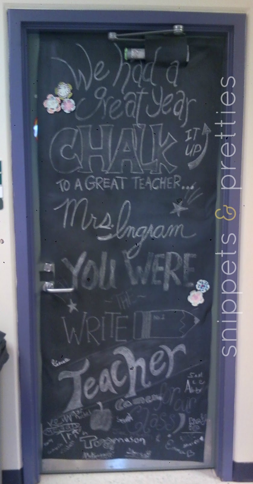 Snippets and Pretties Chalk it up to a great teacher