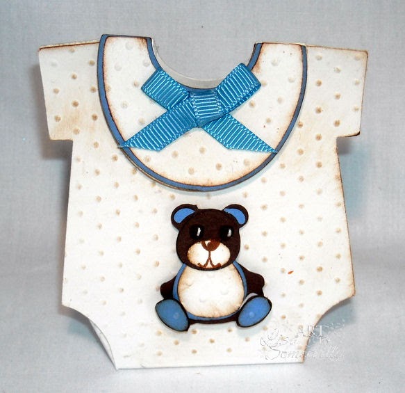 Designs by Lisa Somerville Baby Onesie Favor Box