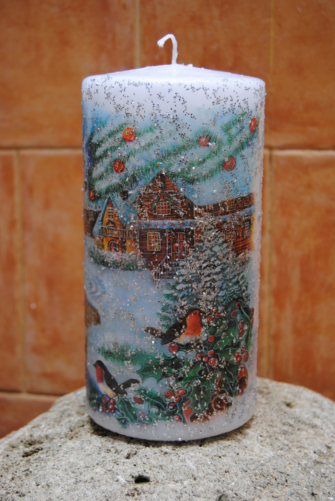 DSC_1905.JPG (1071×1600) Colorful candles, Christmas decoupage