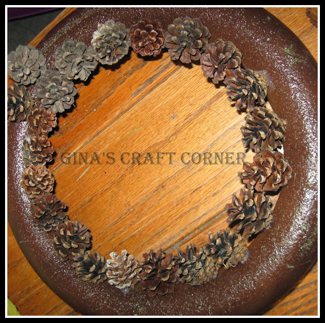 DIY Pinecone Wreath-Gina's Craft Corner