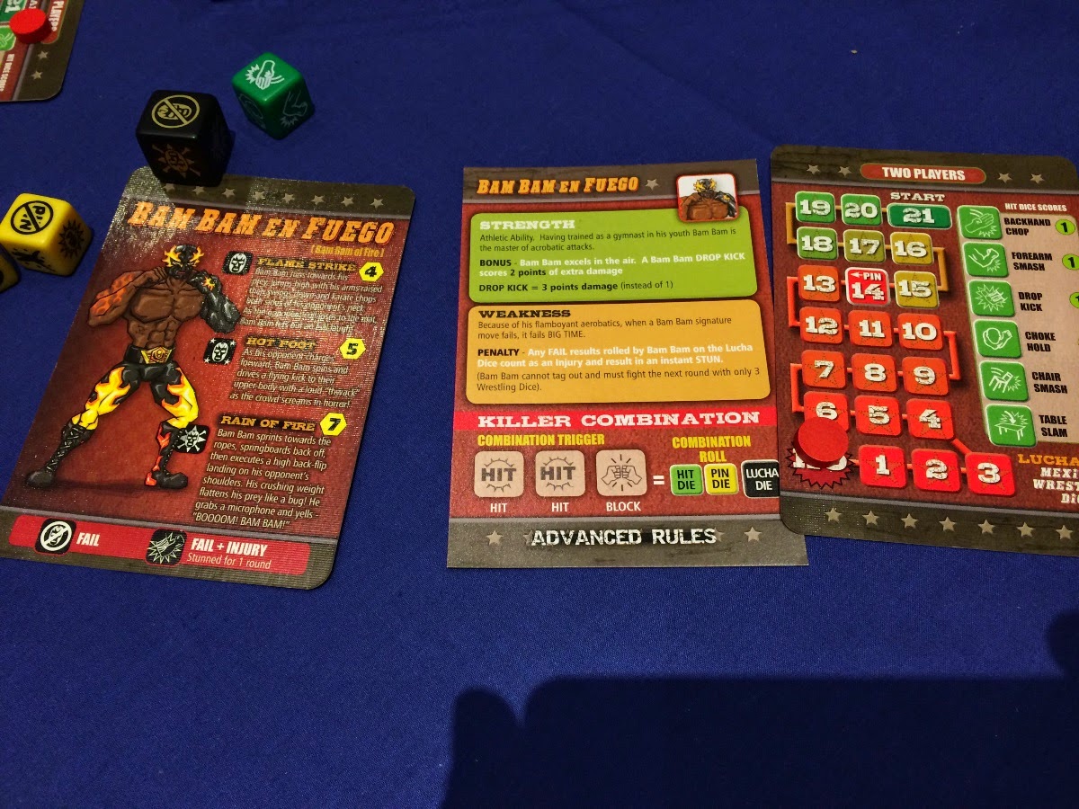 Luchador! Mexican Wrestling Dice! Preview Polyhedron Collider