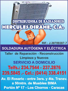 DISTRIBUIDORA DE RADIADORES HERCULES DIRAHE, C.A. en Paginas Amarillas tu guia Comercial DISTRIBUIDORA DE RADIADORES HERCULES DIRAHE, C.A. en Paginas Amarillas tu guia Comercial