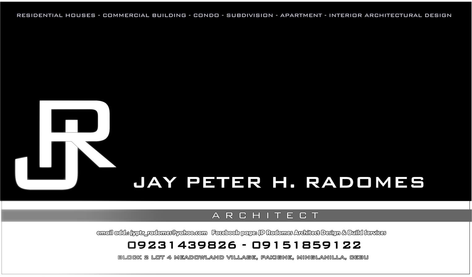 Architect JP Radomes | DESIGN + BUILD