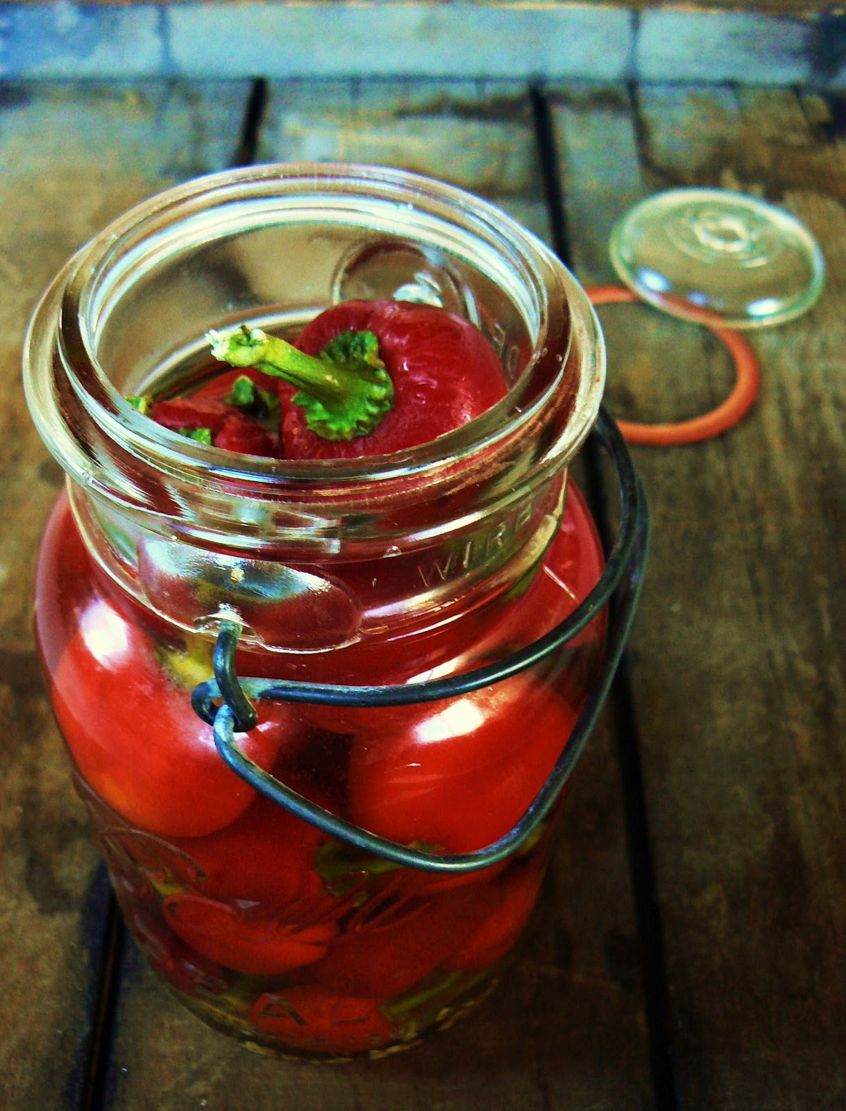 The Brooklyn Ragazza Organic Pickled Hot Cherry Peppers and Cherry