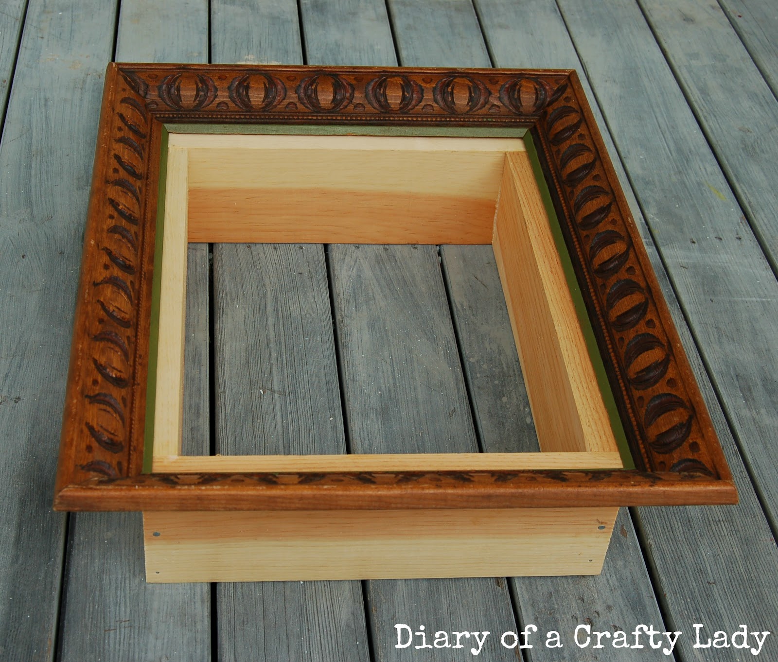 Diary of a Crafty Lady Picture Frame Book Shelf