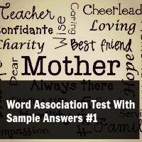 Word Association Test With Sample Answers #1 Word Association Test With Sample Answers #1