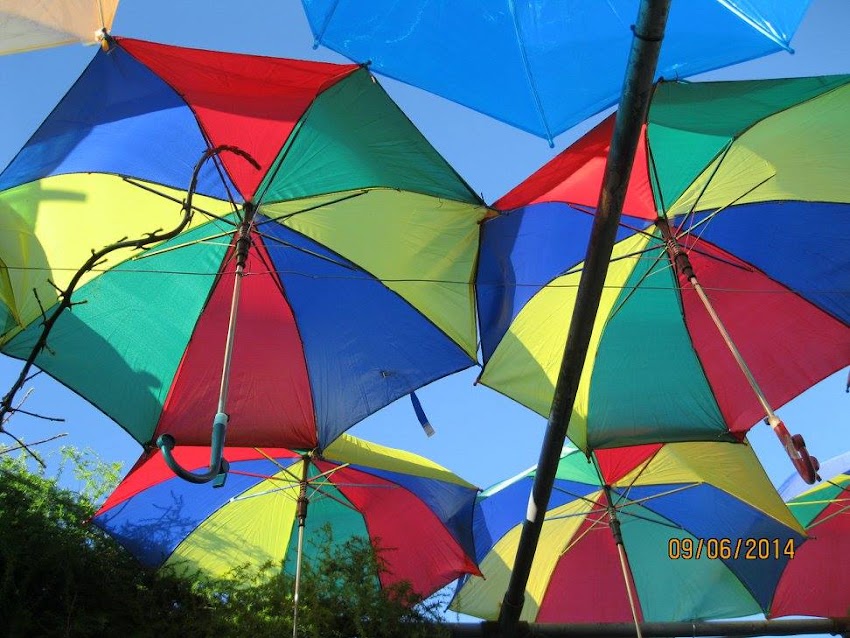 Instalación galería al aire libre.