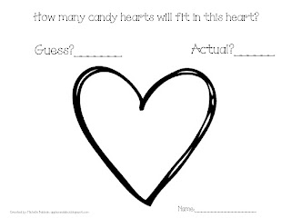 Estimation Candy Hearts - Apples and ABC's