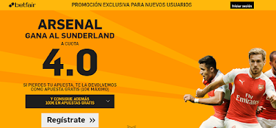 betfair Arsenal gana Sunderland supercuota 4 FA CUP 9 enero betfair Arsenal gana Sunderland supercuota 4 FA CUP 9 enero