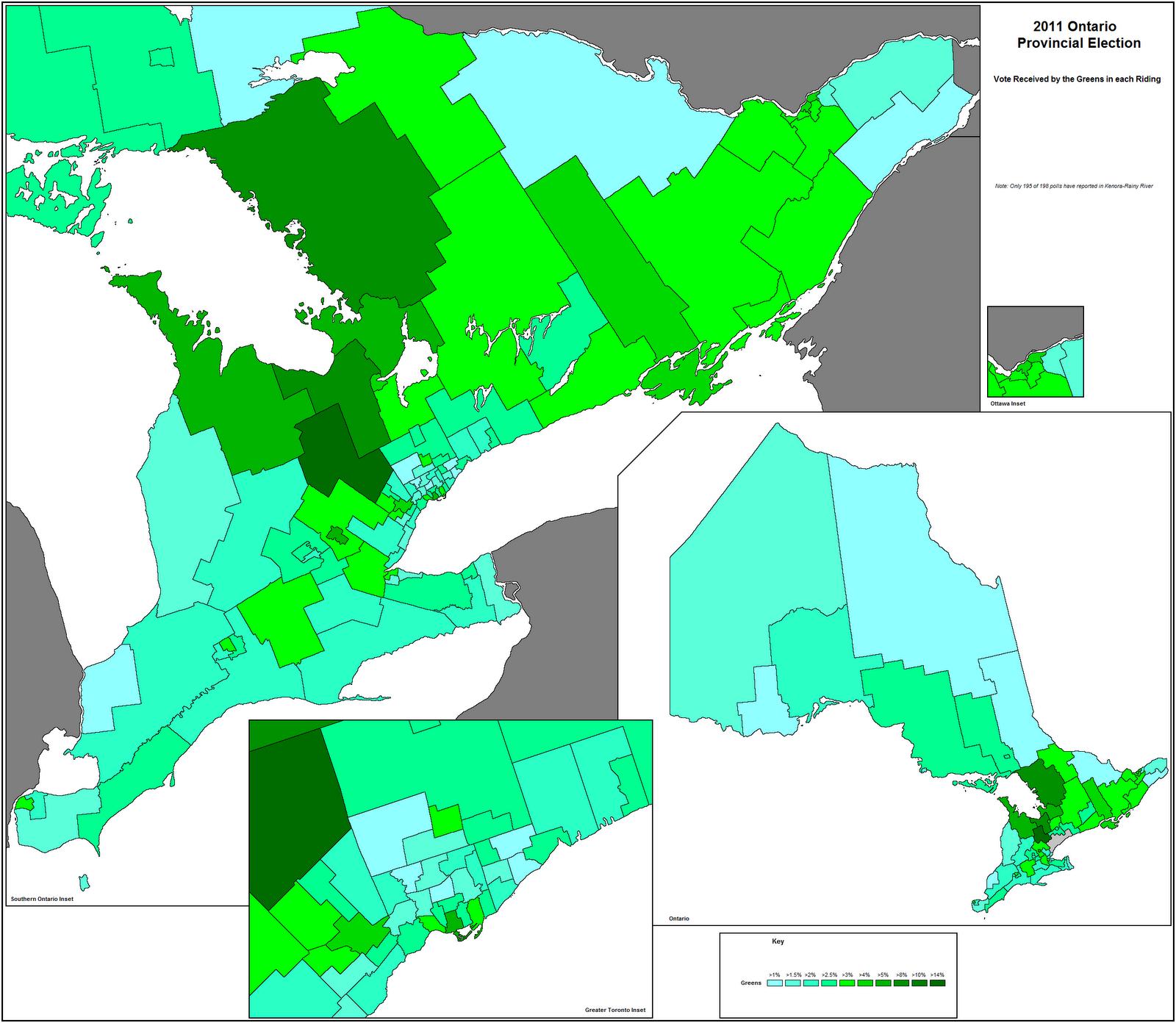 Canadian Election Atlas Ontario 2011 election results analysis