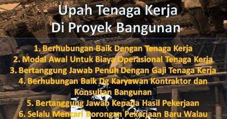 Information For You Cara Menjadi Pemborong Upah Tenaga Kerja Di