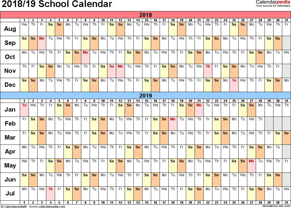 school calendar template 16 17