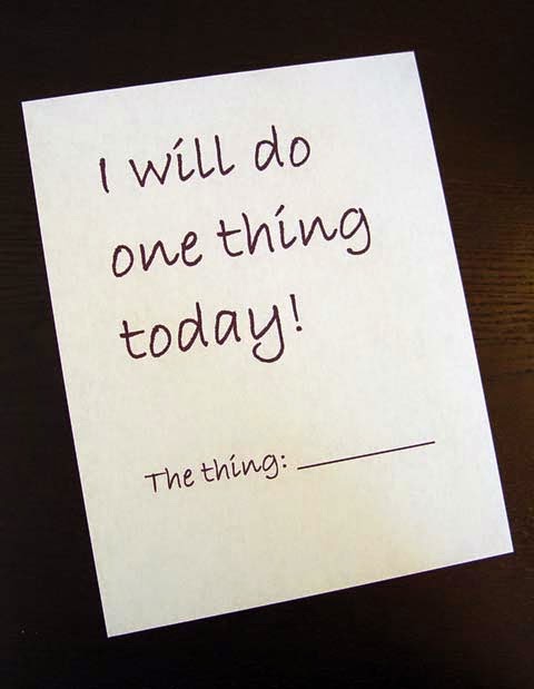 DO SOMETHING TODAY