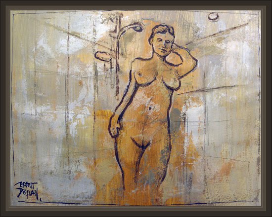 MUJERES-BAÑO-DUCHA-WOMEN-SHOWER-PINTURA-EROTICA-PINTOR-ERNEST DESCALS MUJERES-BAÑO-DUCHA-WOMEN-SHOWER-PINTURA-EROTICA-PINTOR-ERNEST