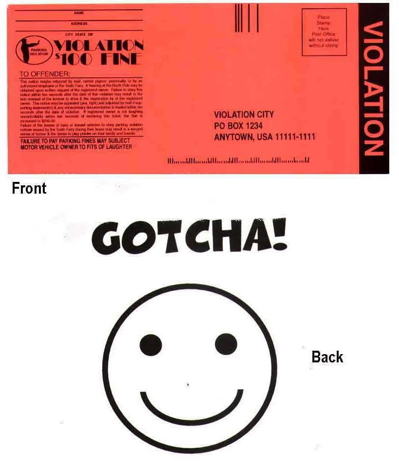 Fake Car Tickets