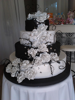 bolo preto e branco