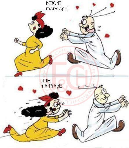before and after marriage
