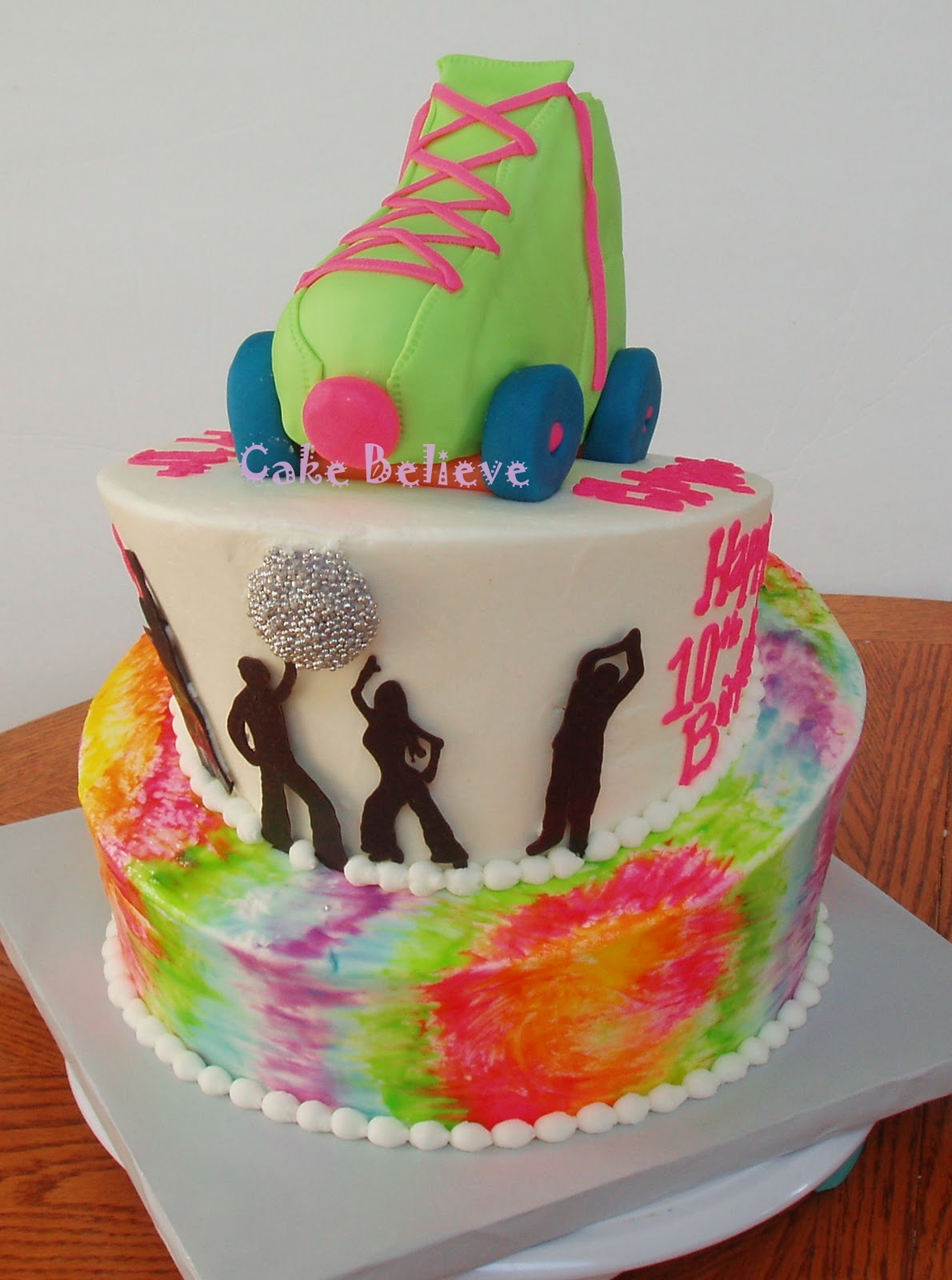 Tie Dye Fondant