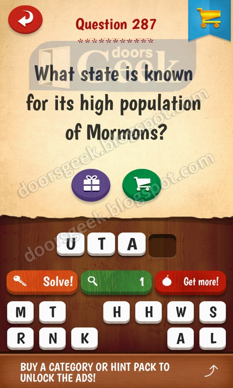 The American Quiz Level 287 Doors Geek