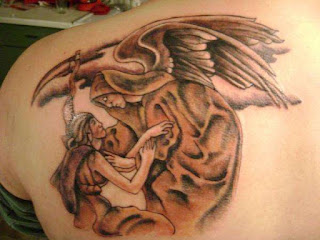 angel of death tattoo: a compassionate angel of death
