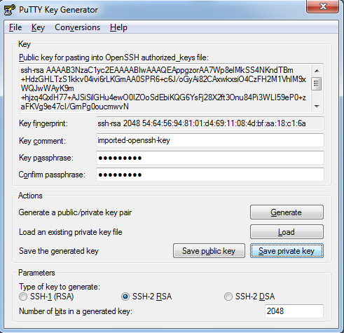 Windows generate rsa key pair Windows generate rsa key pair
