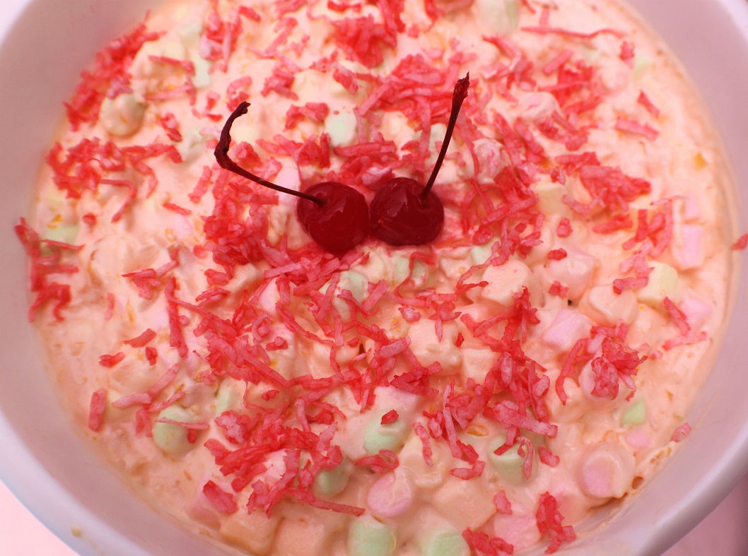 Pistachio Ambrosia with Video Happy St. Patrick's Day What's Cookin