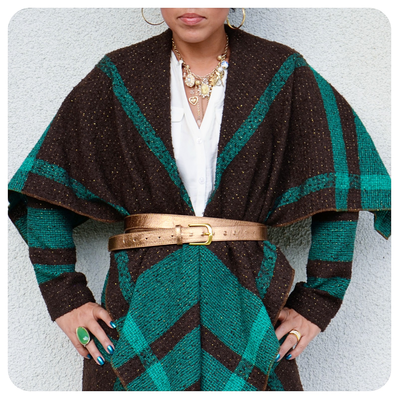 OOTD: DIY Blanket Jacket + Pattern Review V8696 |Fashion, Lifestyle