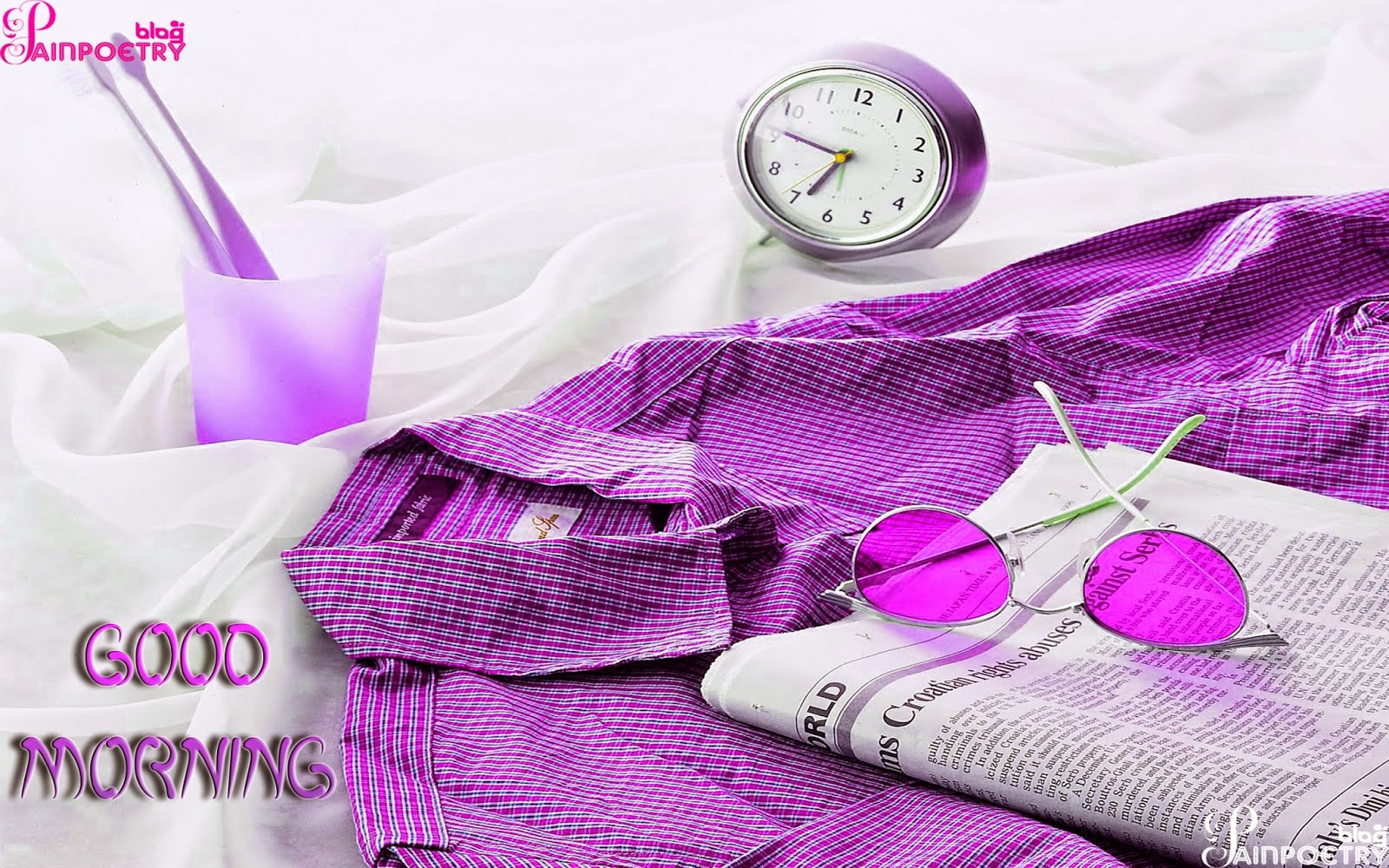 Good-Morning-Wishes-wallpaper-A-Nice-Day-With-Shirt-And-Book-Near-The-Clock-And-Glass-Wide Good-Morning-Wishes-wallpaper-A-Nice-Day-With-Shirt-And-Book-Near-The-Clock-And-Glass-Wide