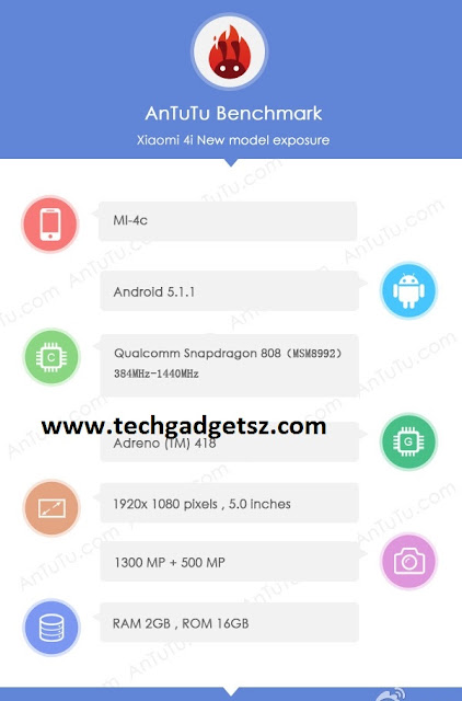 Spesifikasi Xiaomi MI 4C muncul di AnTuTu dan Tenaa, bawa chipset Snapdragon 808 Spesifikasi Xiaomi MI 4C muncul di AnTuTu dan Tenaa, bawa chipset Snapdragon 808