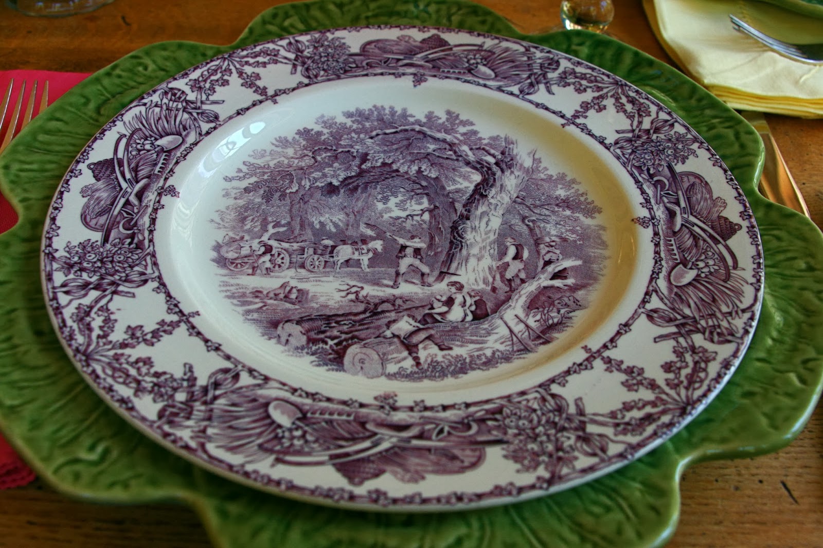 Antique Royal Staffordshire Charlotte Lavender Dinnerware - Set