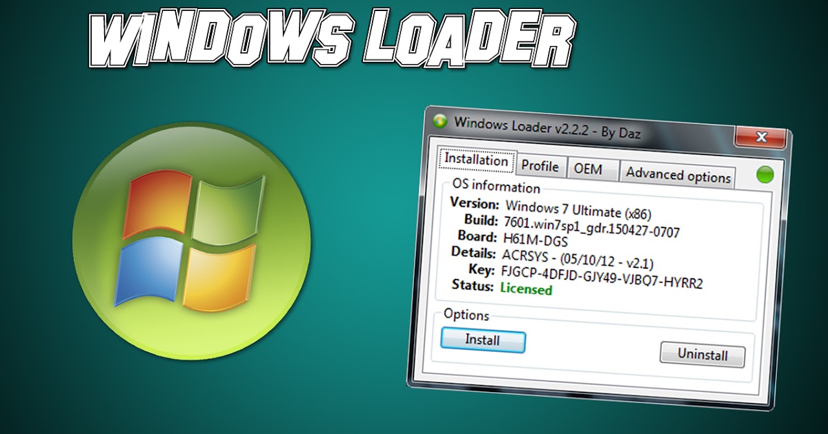 Windows 7 Loader By Daz Full Activator v Direct Setup windows 7 loader by daz full activator v2.6.2