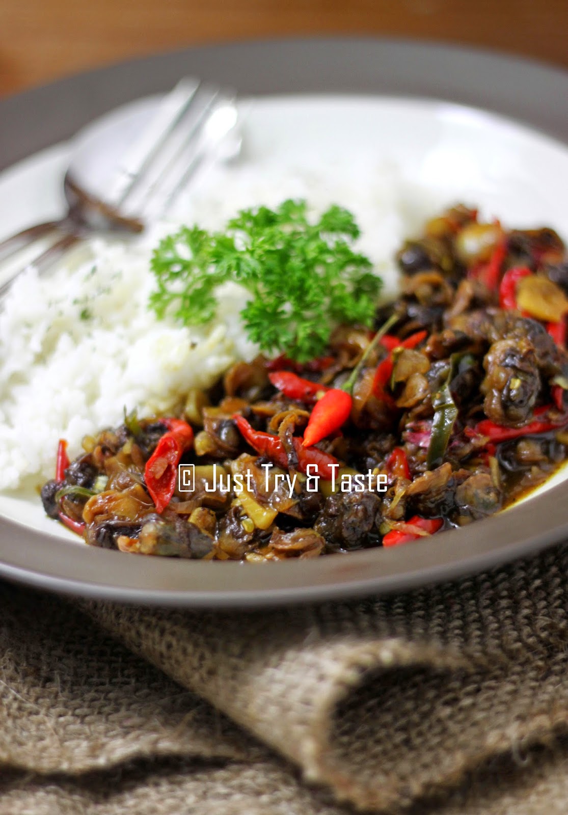 Tumis Kerang Asam, Pedas, Manis Just Try & Taste