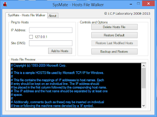 Windows 10 SysMate - Hosts File Walker full
