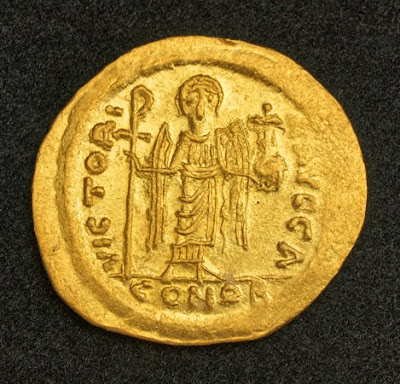 Ancient Roman Byzantine Gold Solidus coin