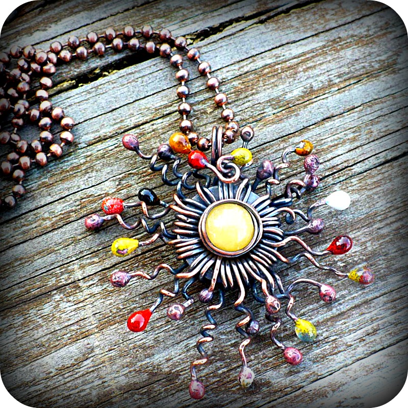 Melismatic Art Jewelry Aztec Sun Pendant Aztec Sun Pendant