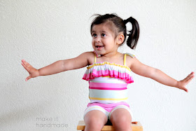 Peekaboo Pattern's Paridise Bay Tankini by Make It Handmade