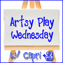 Artsy Play Wednesday with Capri +3 and Caution! Twins at Play